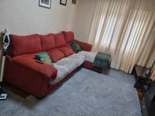 Sofá Cama Tela Rojo