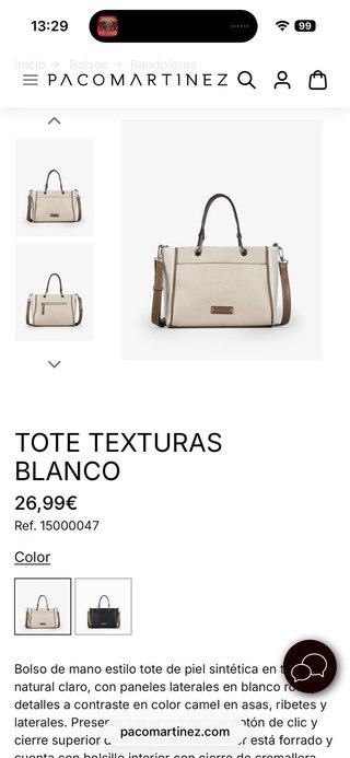 Bolso Paco Martinez Beige y Marrón