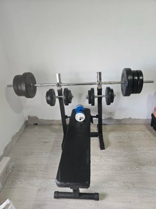 Pack Gimnasio Completo - Banco y Pesas