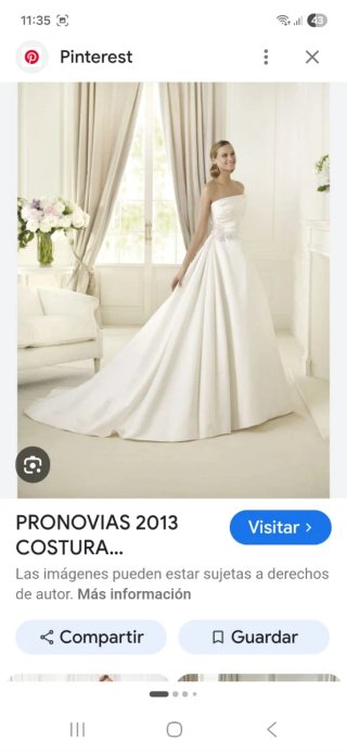 Vestido de Novia  Blanco colección  Pronovias.