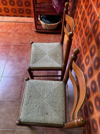 Juego de 2 sillas de cocina de madera