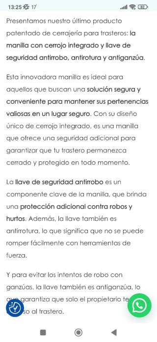 Cierre para trasteros ATIRAN