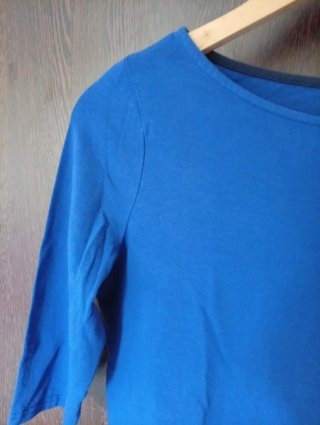 Camiseta ESMARA azul manga 3/4 mujer