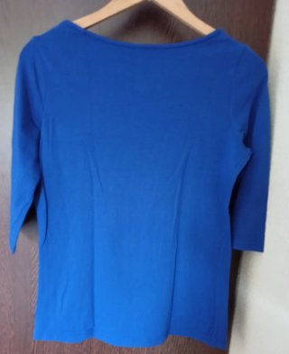Camiseta ESMARA azul manga 3/4 mujer