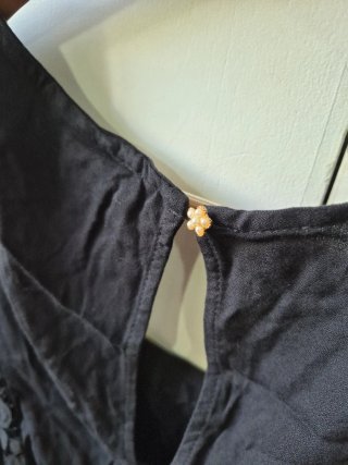 Blusa NKN Nekane Negra Brocada Talla M