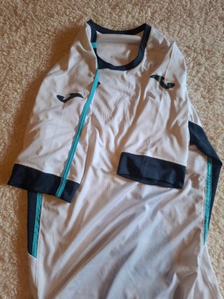 Camiseta Joma Padel Blanca y Azul