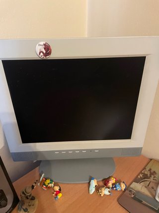 Pantalla LCD PC Gris y Blanca