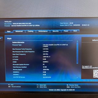 Intel NUC 11TNH i5 Mini PC 16GB RAM 256GB NVME