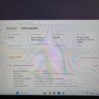 Intel NUC 11TNH i5 Mini PC 16GB RAM 256GB NVME