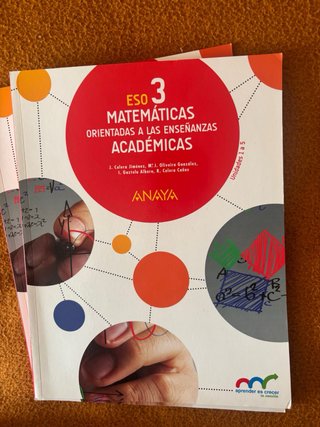 libro matematicas 3°ESO