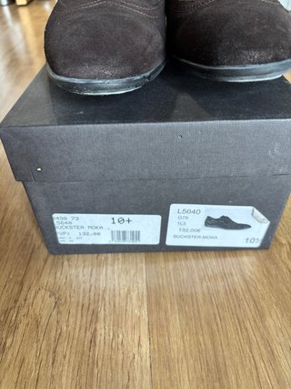 Zapatos Lotusse Ante Marrón Cierre Velcro