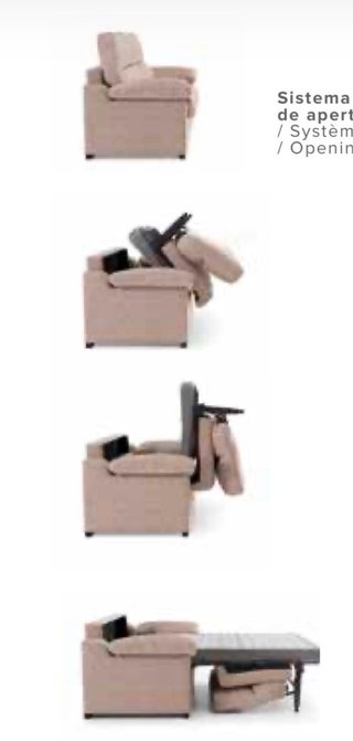 Sofá Cama 3 Plazas Beige