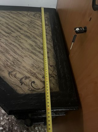Mueble esquinero madera con cajón