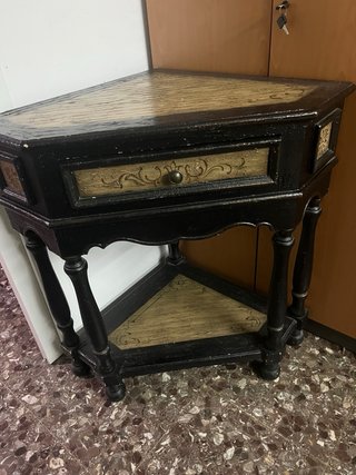 Mueble esquinero madera con cajón