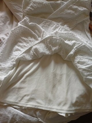Blusa LOAVIES blanca bordada talla L