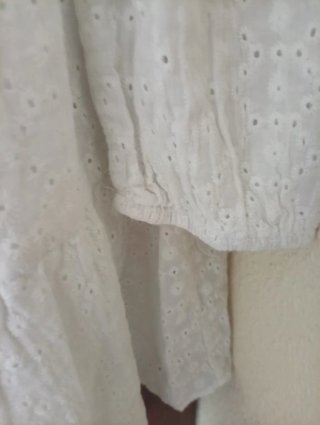 Blusa LOAVIES blanca bordada talla L