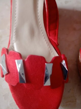 Sandalias Mussi Rojas Talla 36 Fiesta