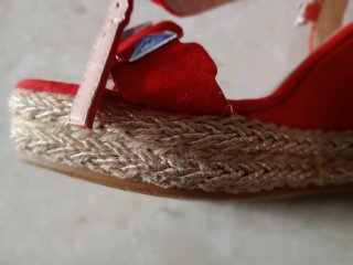 Sandalias Mussi Rojas Talla 36 Fiesta