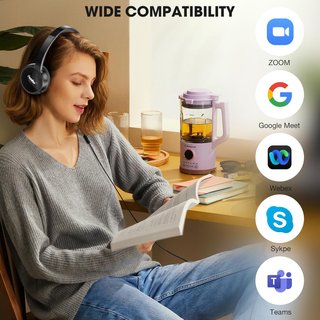 PANDER auriculares cómodos con micrófono USB