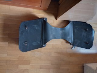 Alforjas de piel para moto custom