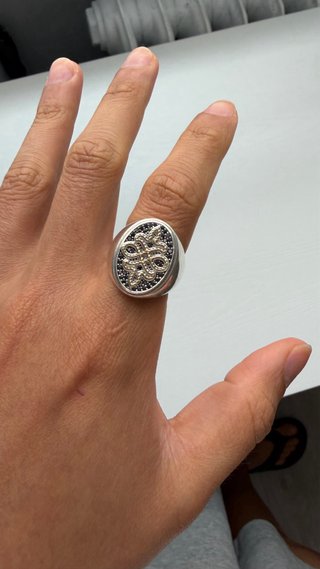 Anillo Sello (Oro, Plata y Diamantes)
