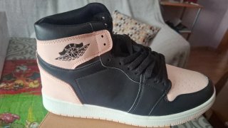 Botas Jordan Mujer Negro/Rosa