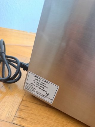 Prensa de Aceite Eléctrica Acero Inoxidable