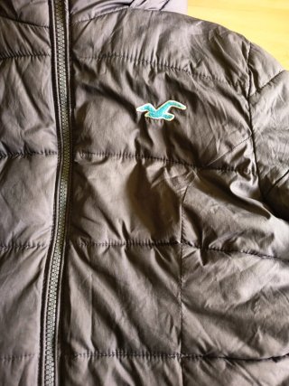 Chaqueta Hollister gris talla M