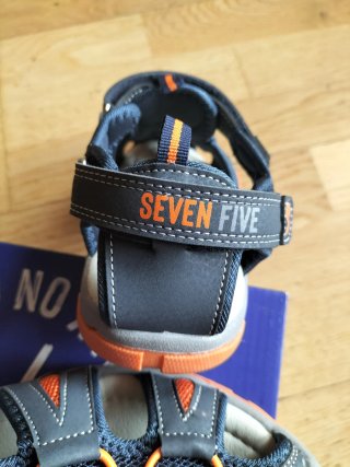 Sandalias niño Seven Five azul/naranja T.35 nuevas