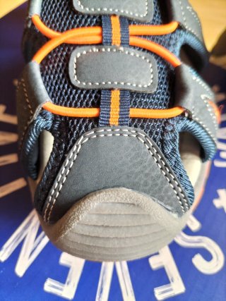 Sandalias niño Seven Five azul/naranja T.35 nuevas
