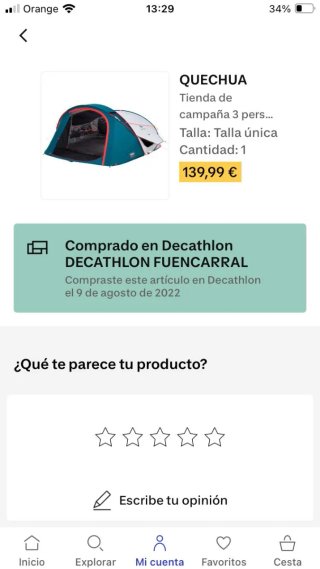Tienda Quechua 3XL  fresh black + Colchón comfort