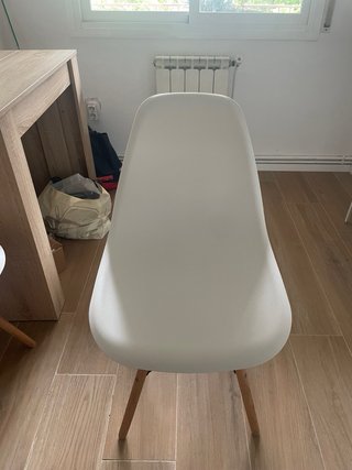 Sillas comedor blanca moderna (4 unidades)