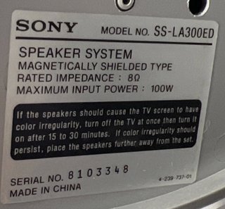 Pareja Altavoces Sony SS-LA300ED Beige/Gris