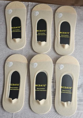 6 Pares Pinkies NCDATE Beige Sin Estrenar