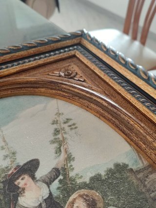 Cuadro decorativo ovalado