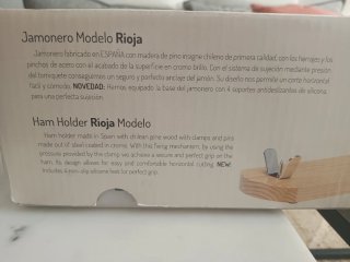 NUEVO Soporte Jamonero Rioja Modelo Basic NATURAL