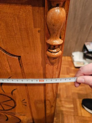 Mesilla antigua madera y mármol