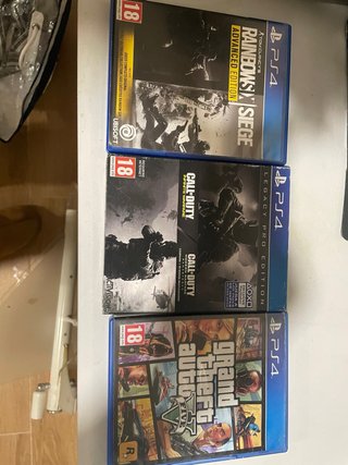 Pack 3 Juegos PS4: Rainbow Six, Call of Duty, GTA