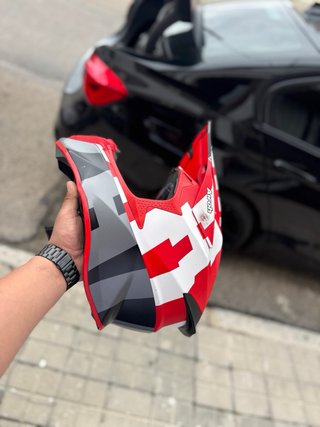 Casco Airoh Enduro/Motocross Rojo/Blanco