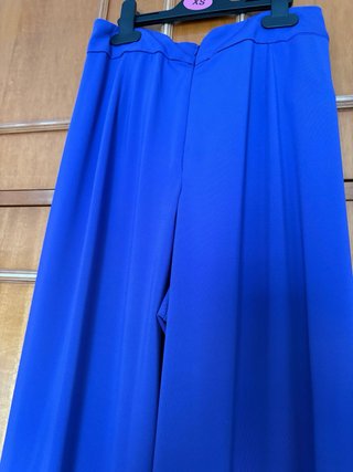 Pantalón ancho azul