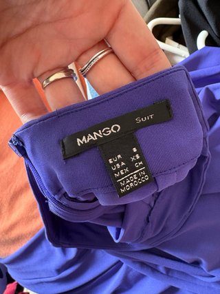 Pantalón ancho azul