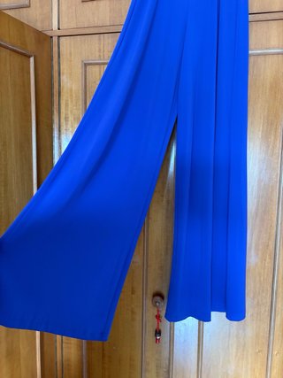 Pantalón ancho azul