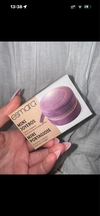 Esmara Mini Joyero Morado y Dorado