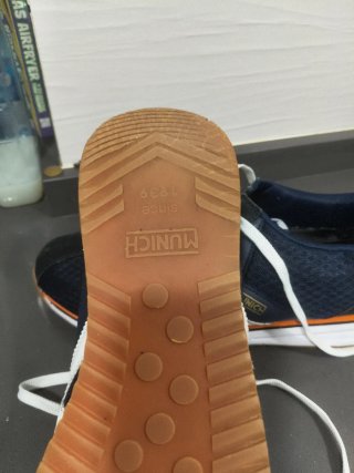 Zapatillas Munich Azul y Naranja