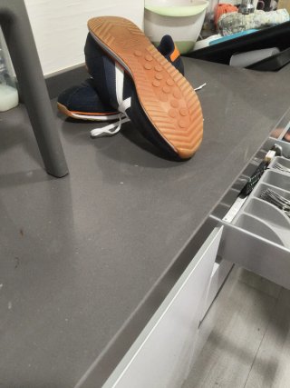 Zapatillas Munich Azul y Naranja