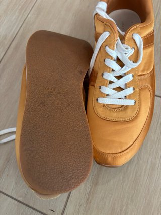 Zapatillas Zara Talla 38 Doradas
