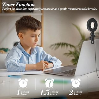 Luz LED portátil clip webcam streaming
