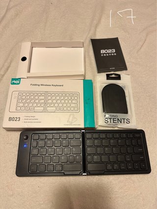 Teclado Plegable Inalámbrico AOSLO Negro