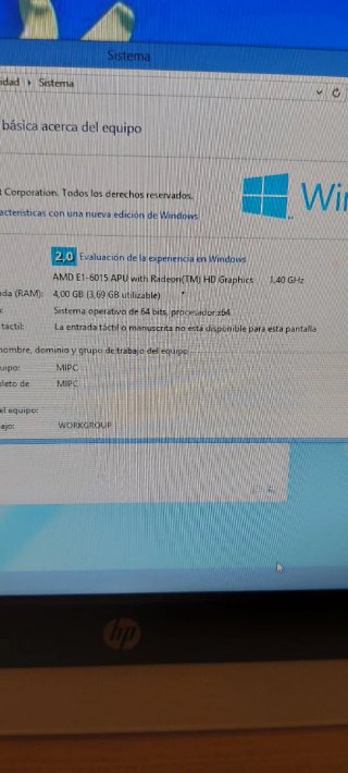 Ordenador HP Todo en Uno