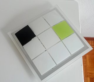 Lámpara de techo cristal y metal